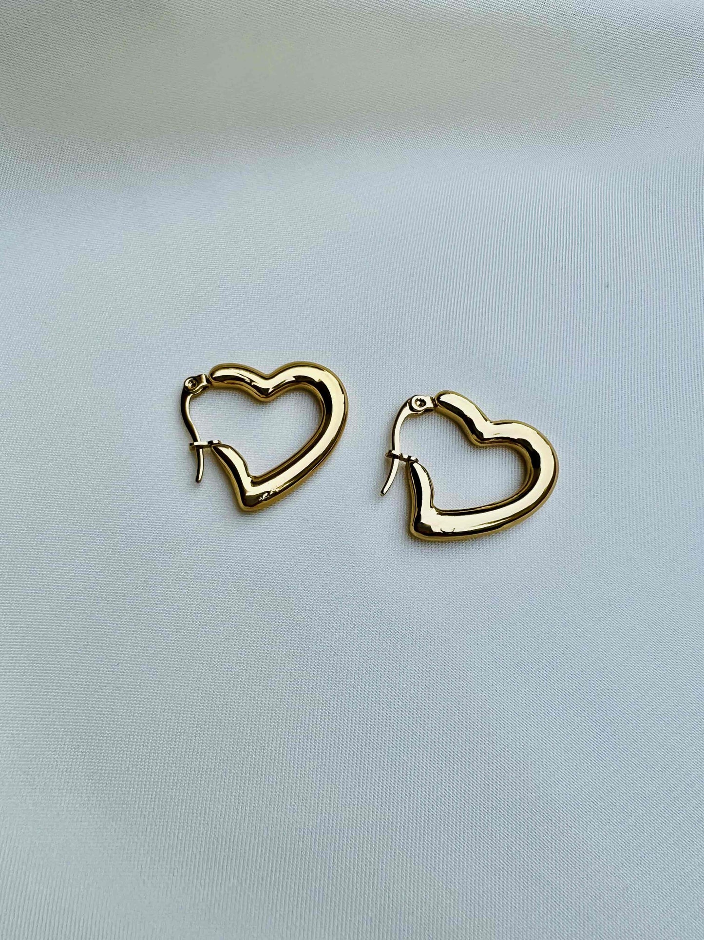 Heart Shape Brass Earring
