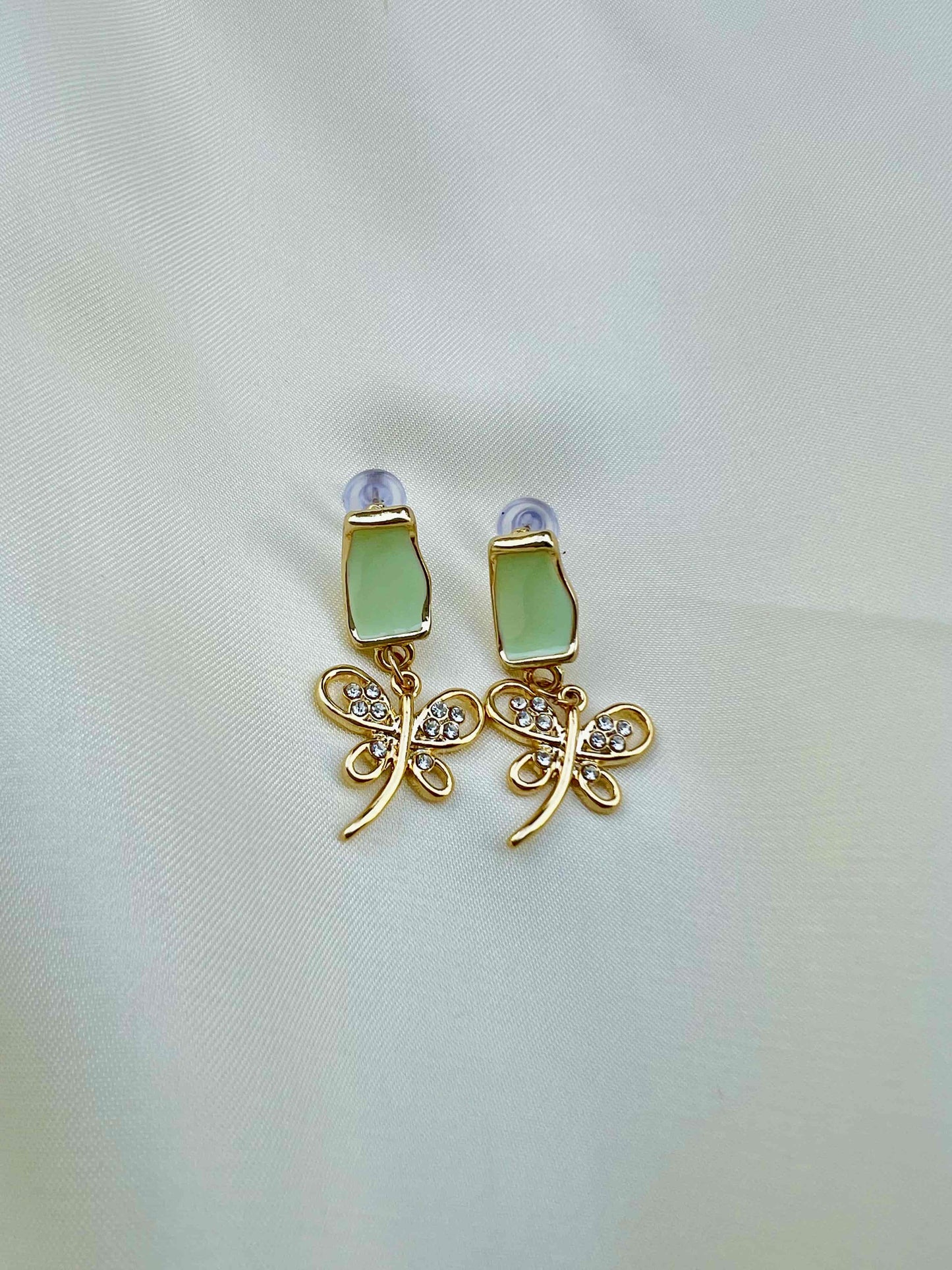 Crystal Zircon Butterfly Earring