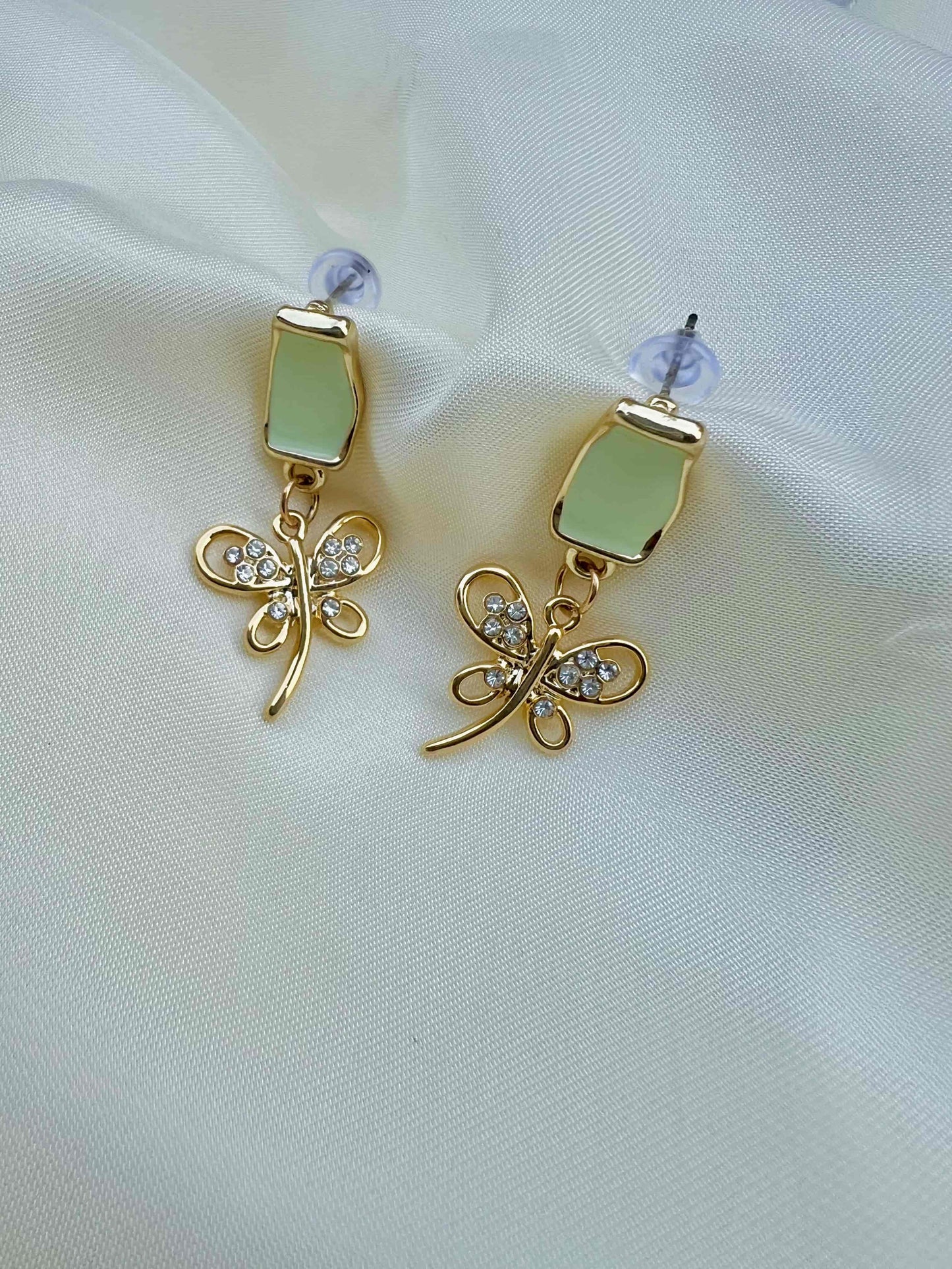 Crystal Zircon Butterfly Earring