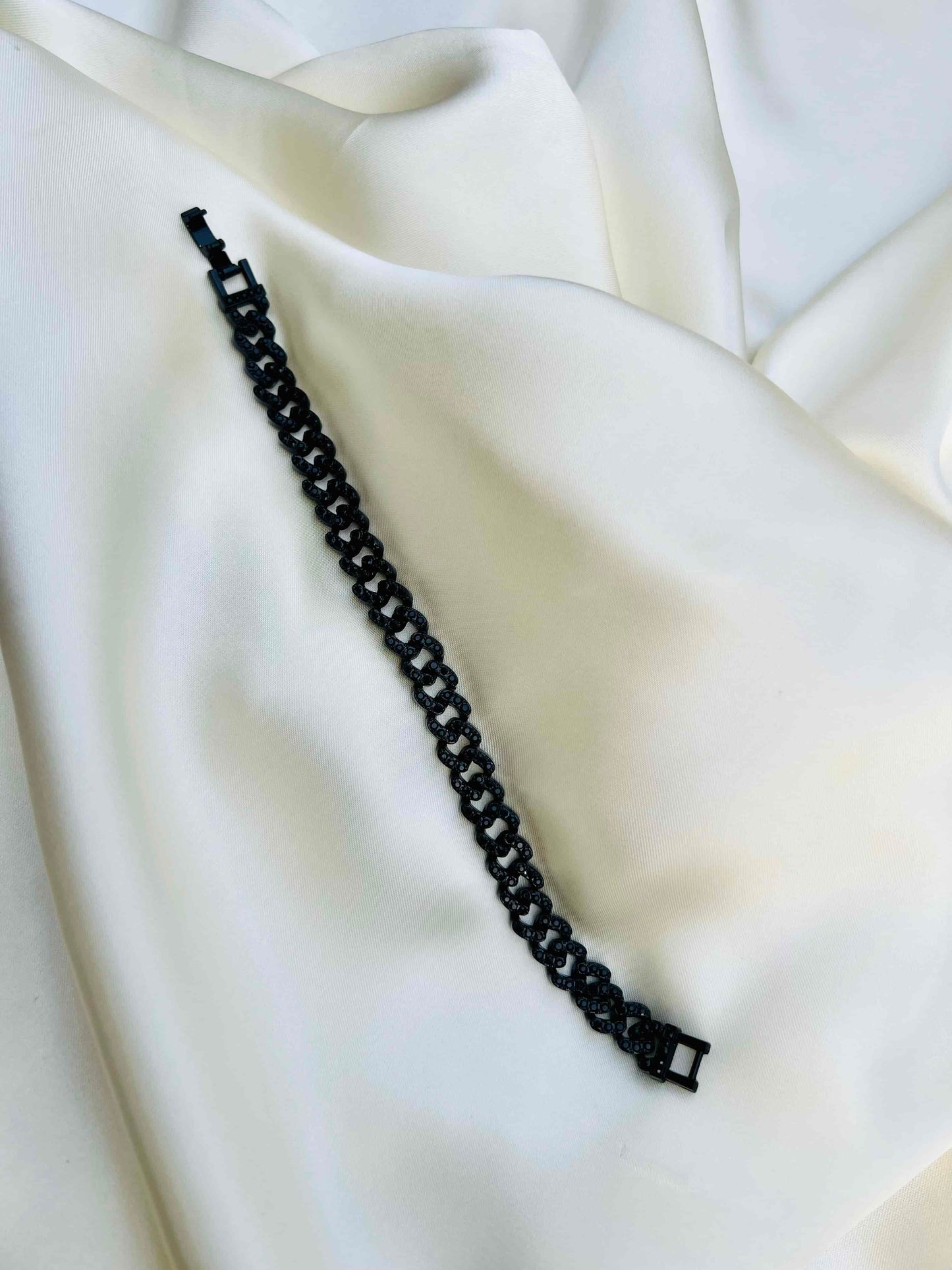 Titanium Black Stone Bracelet