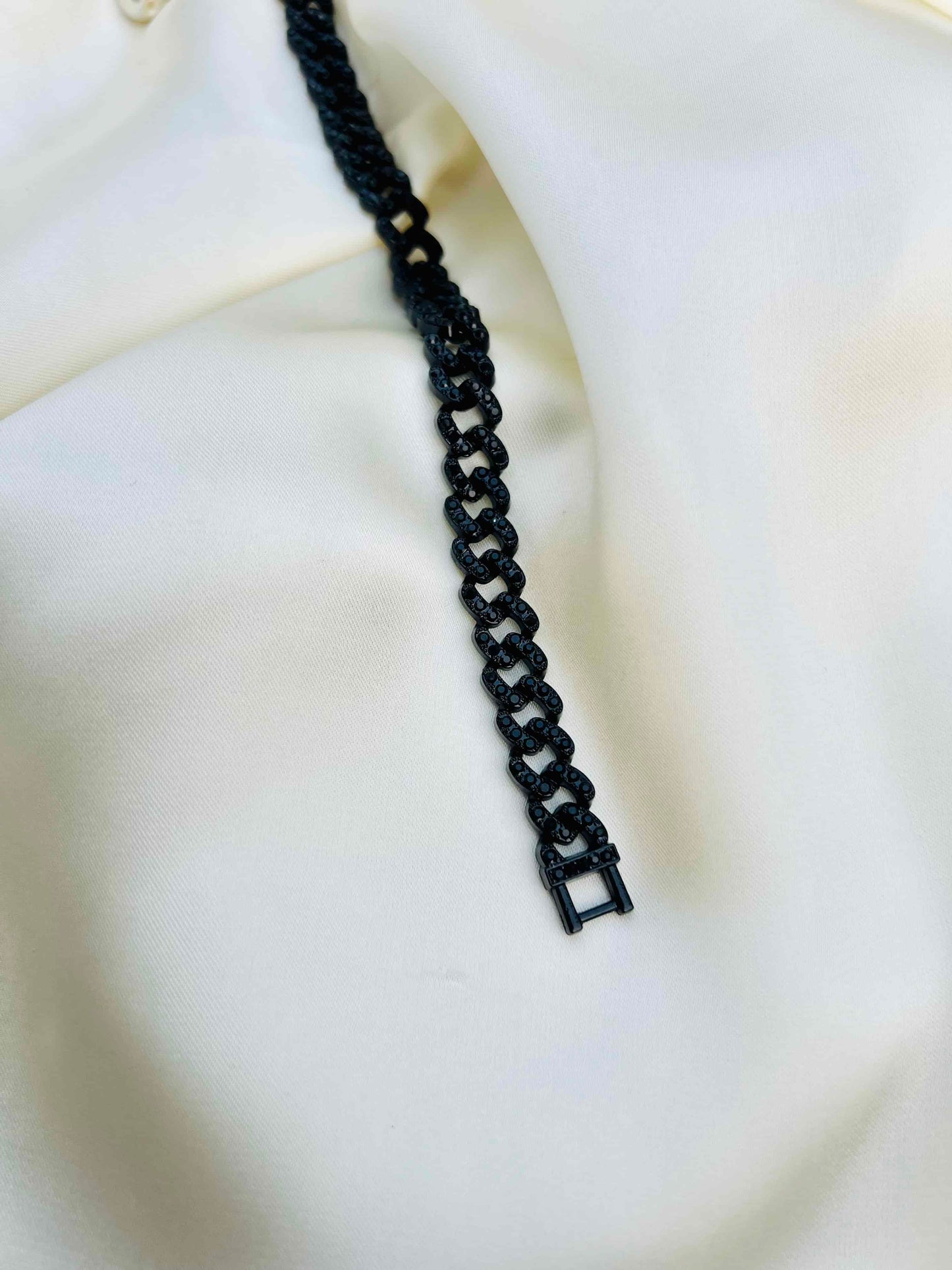 Titanium Black Stone Bracelet