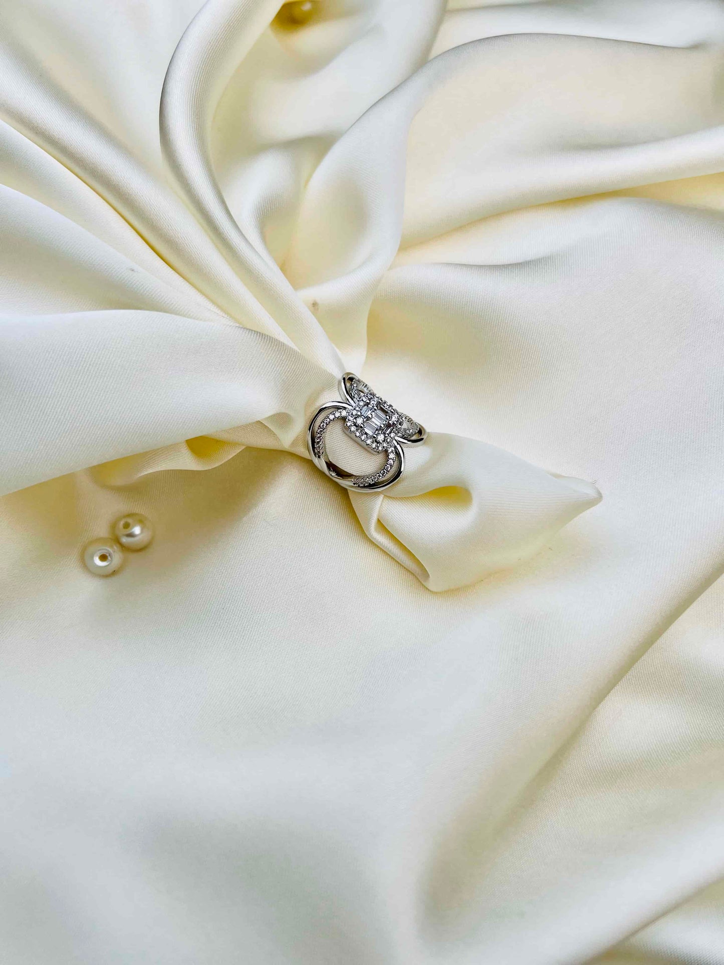 White Zircon Rings