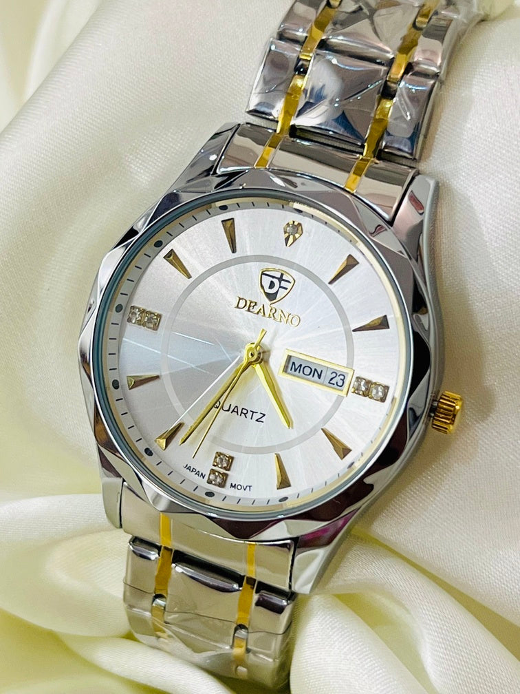 Luxury Silver Prism Men's Watch