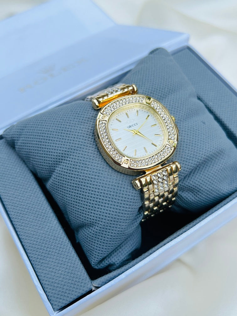 Luxury Crystal Stone Ladies Watch