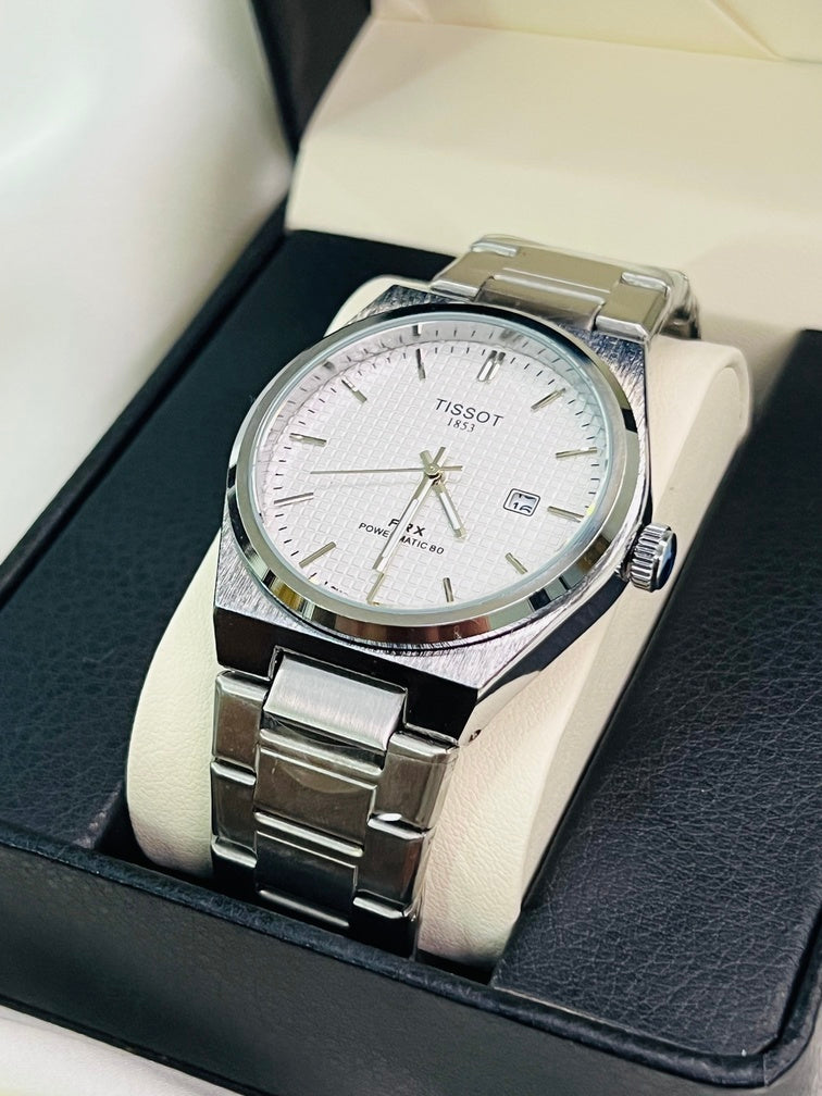 Luxury Silver PRX 1853 Men's Watch