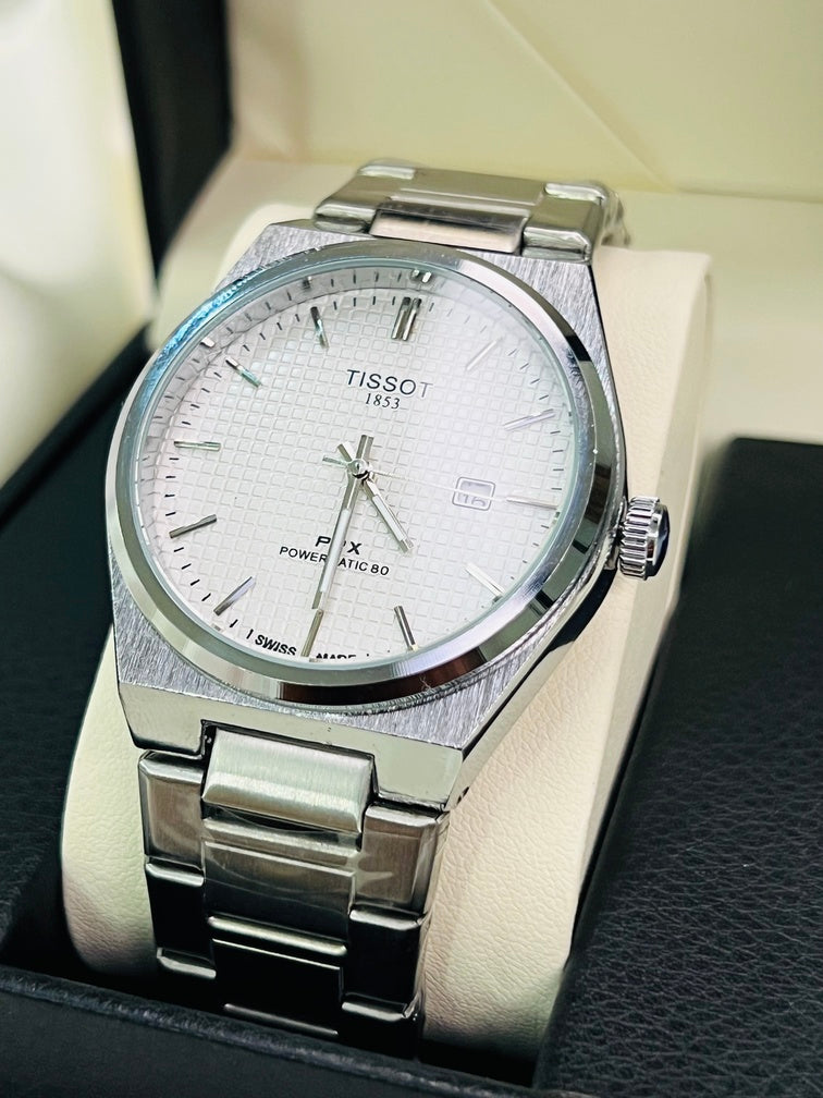 Luxury Silver PRX 1853 Men's Watch