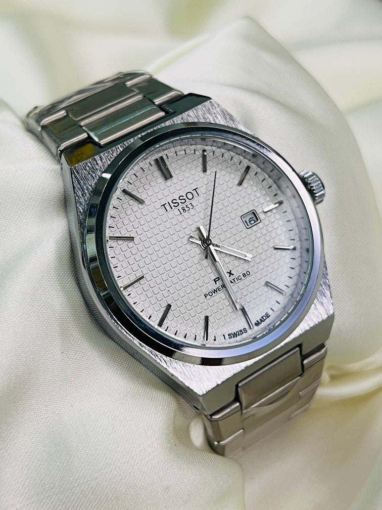 Luxury Silver PRX 1853 Men's Watch