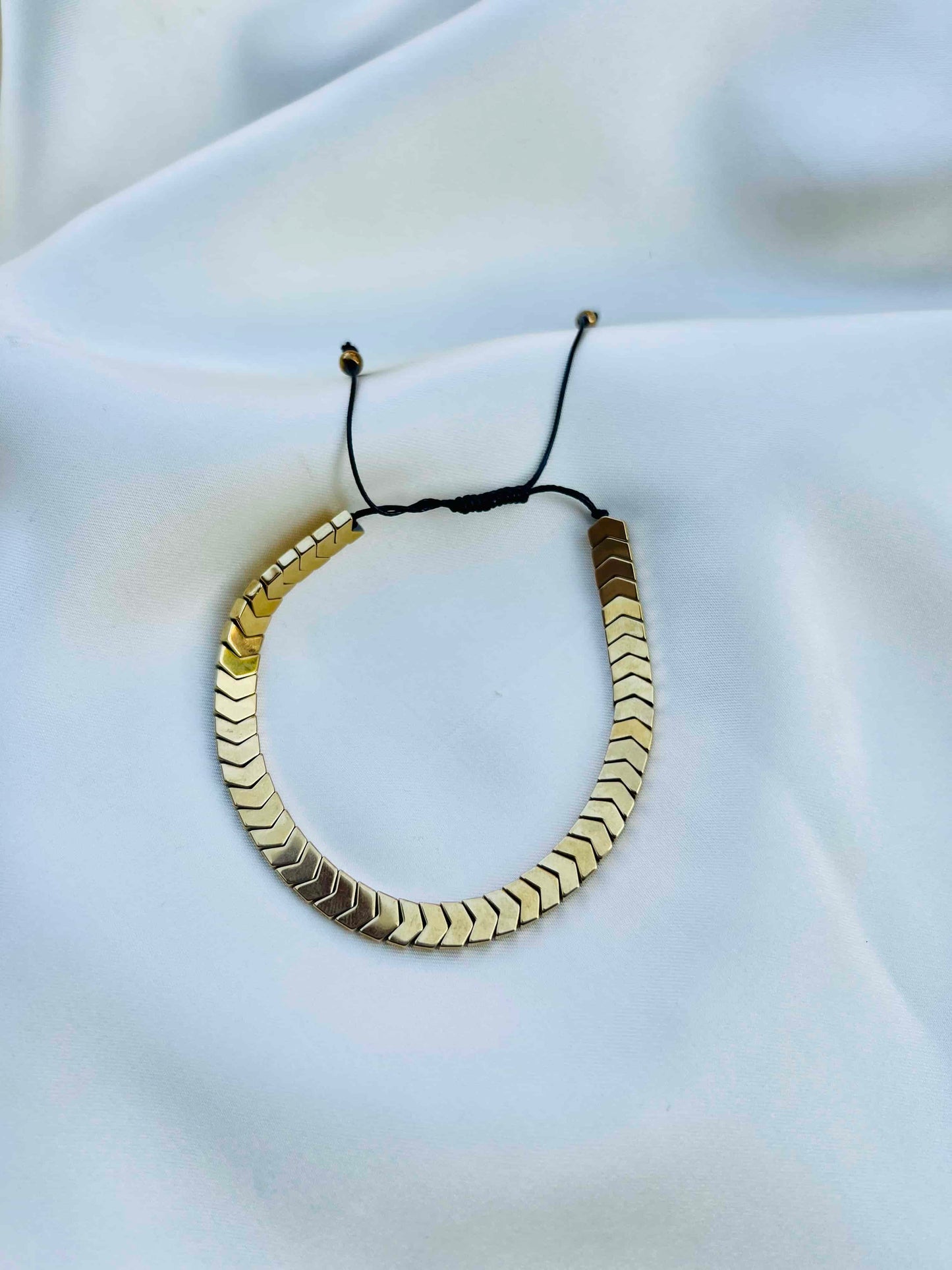 Adjustable Stone Arrow Bracelet