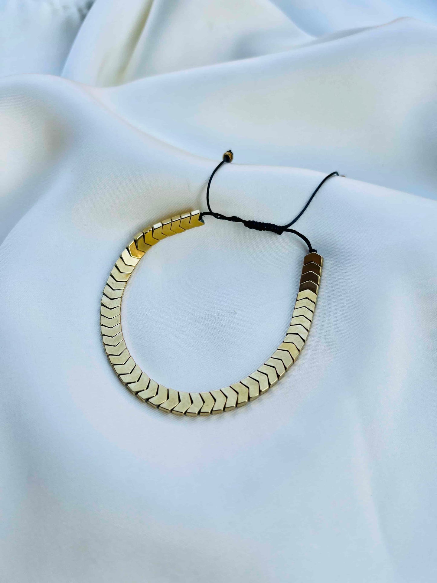 Adjustable Stone Arrow Bracelet
