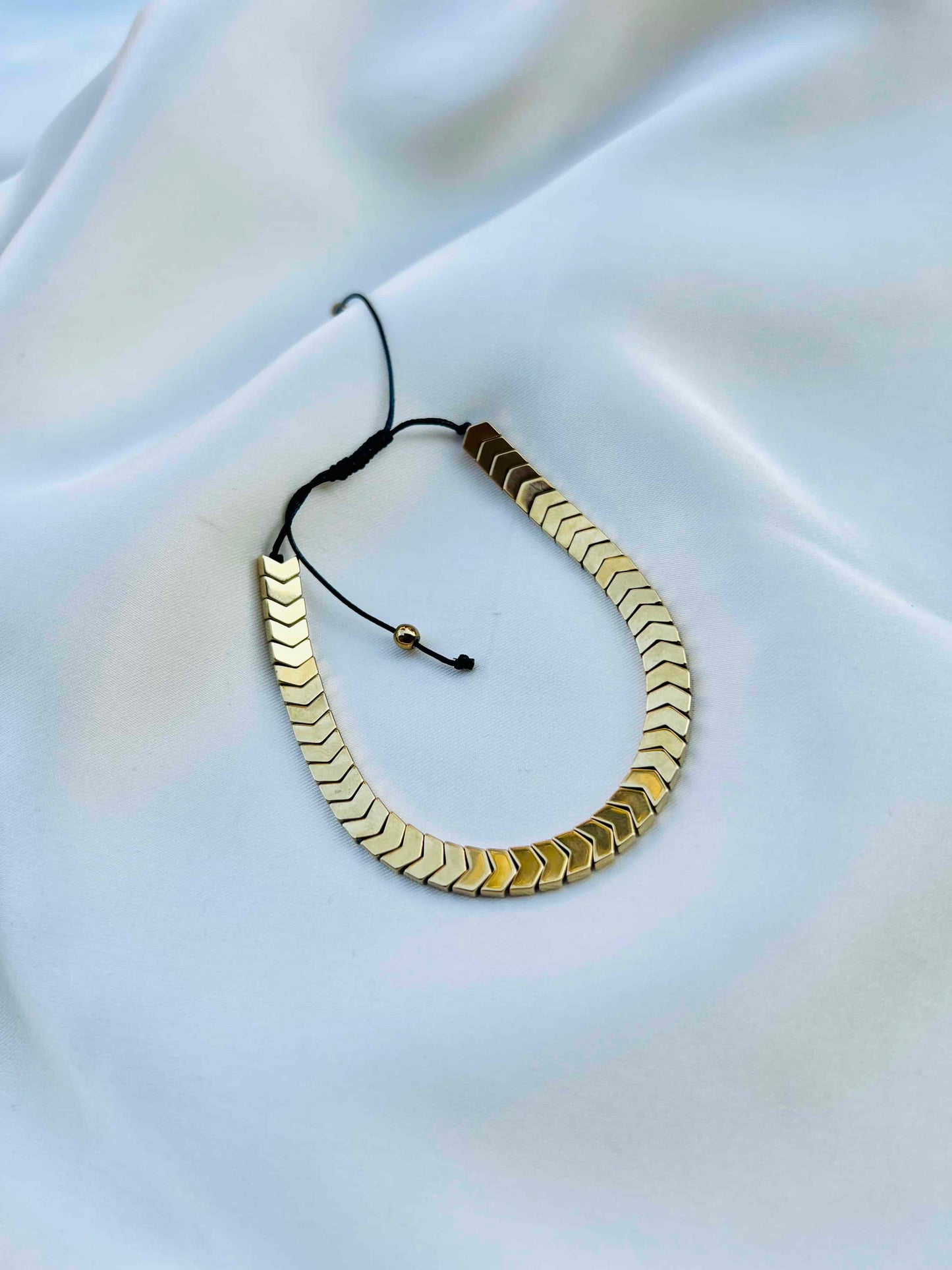Adjustable Stone Arrow Bracelet