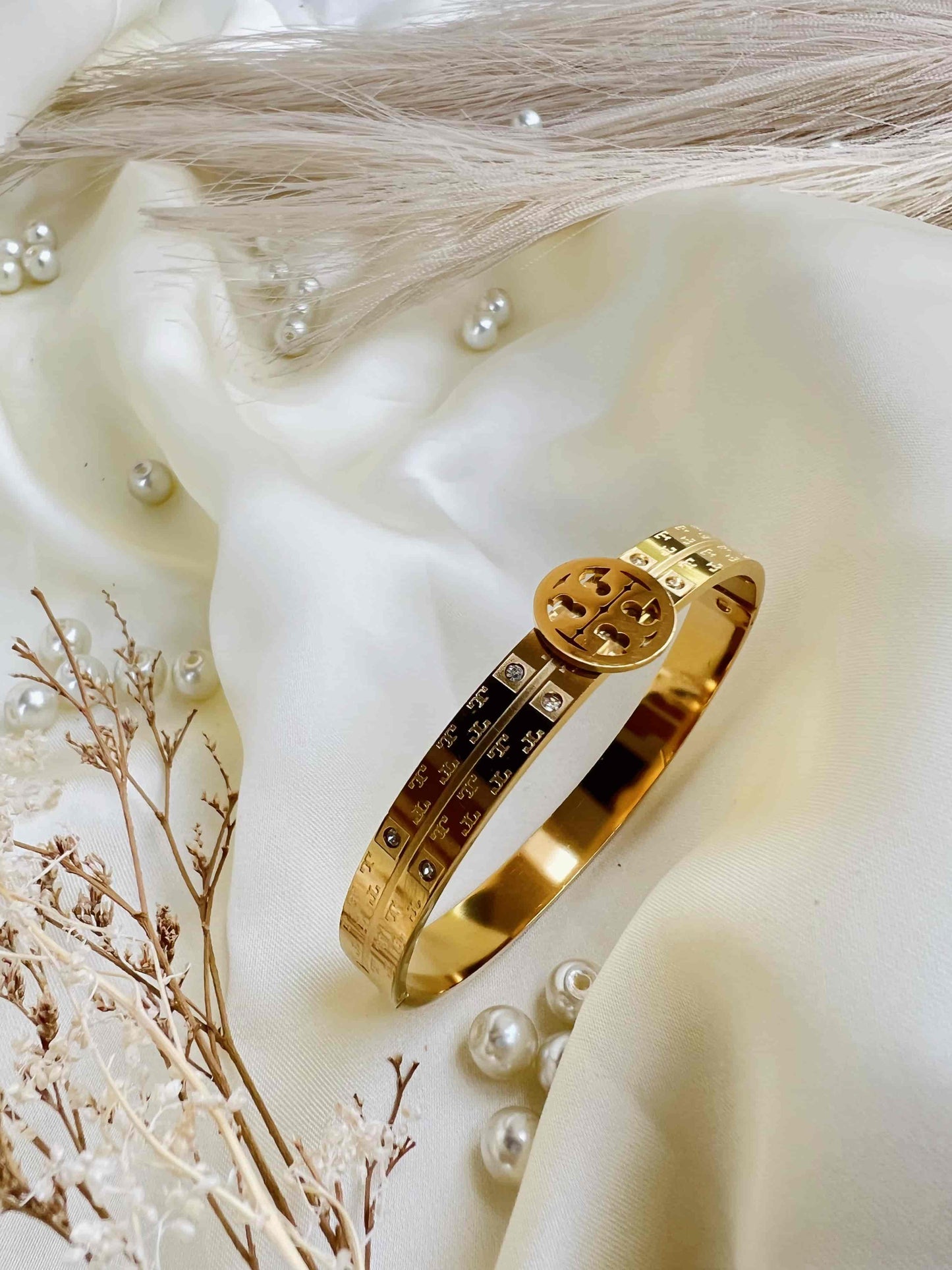 Luxury Enamel Numeral Bangle