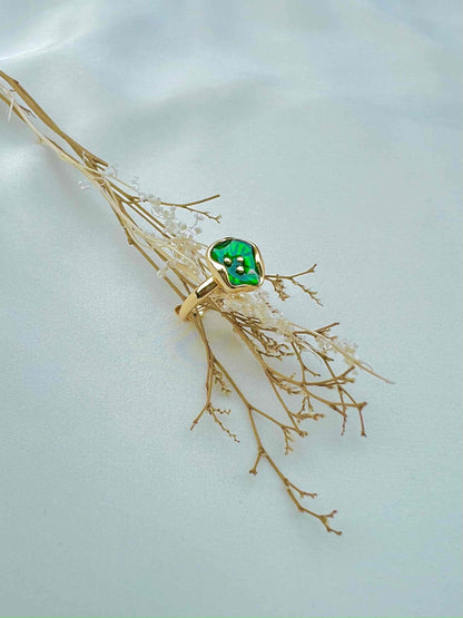 18k Gold Emerald Rings