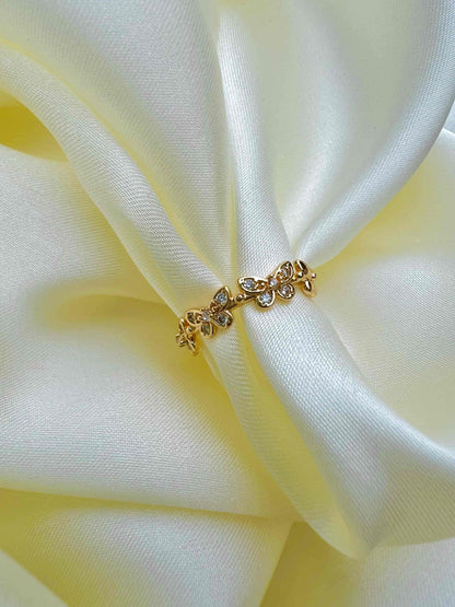 18k Gold Butterfly Rings