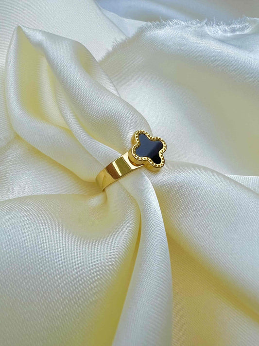 Clover Flower Adjustable Rings