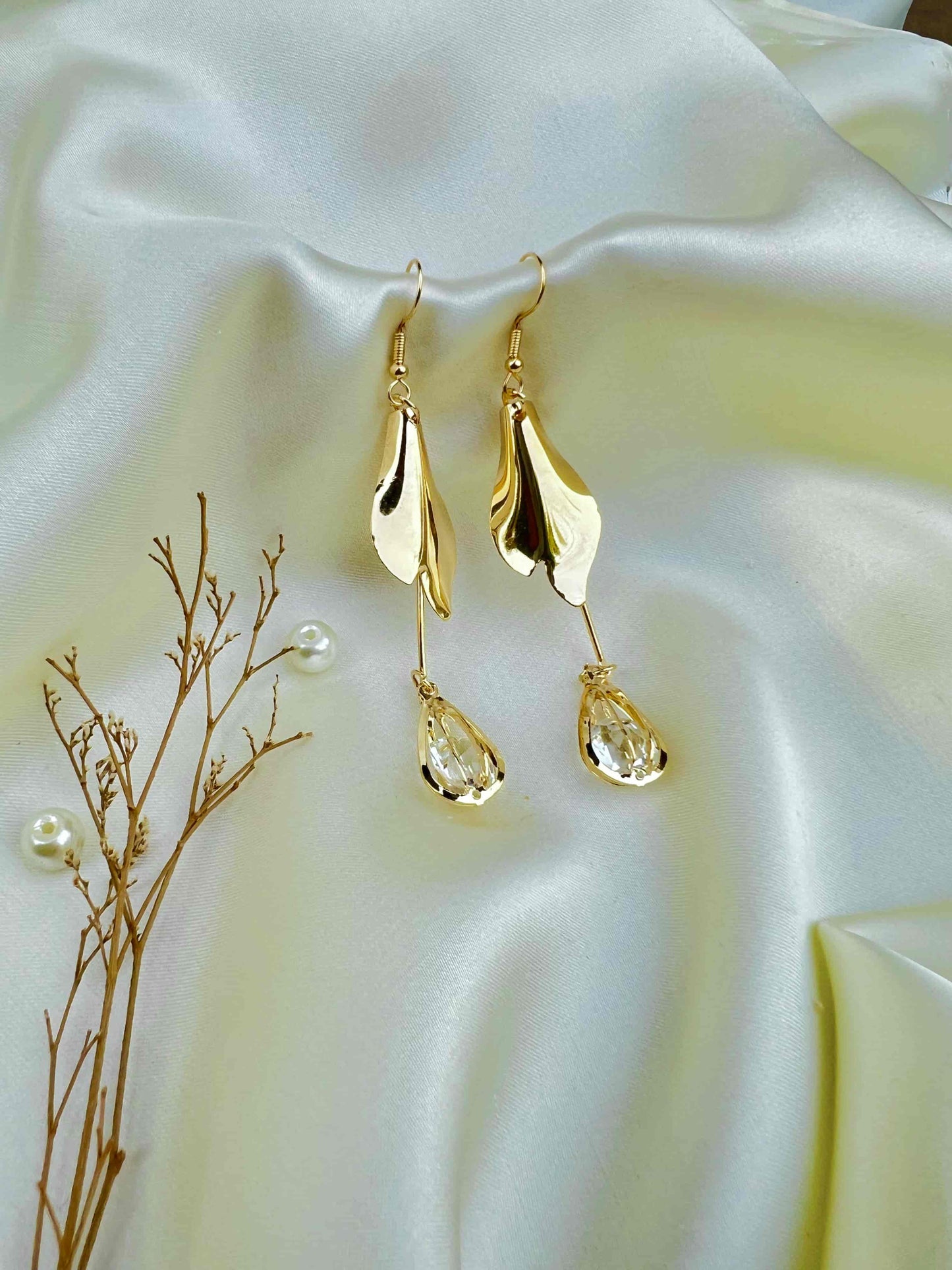 925 Sterling Gold Earring