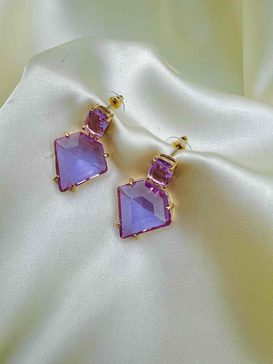 Natural Crystal Stone Earring