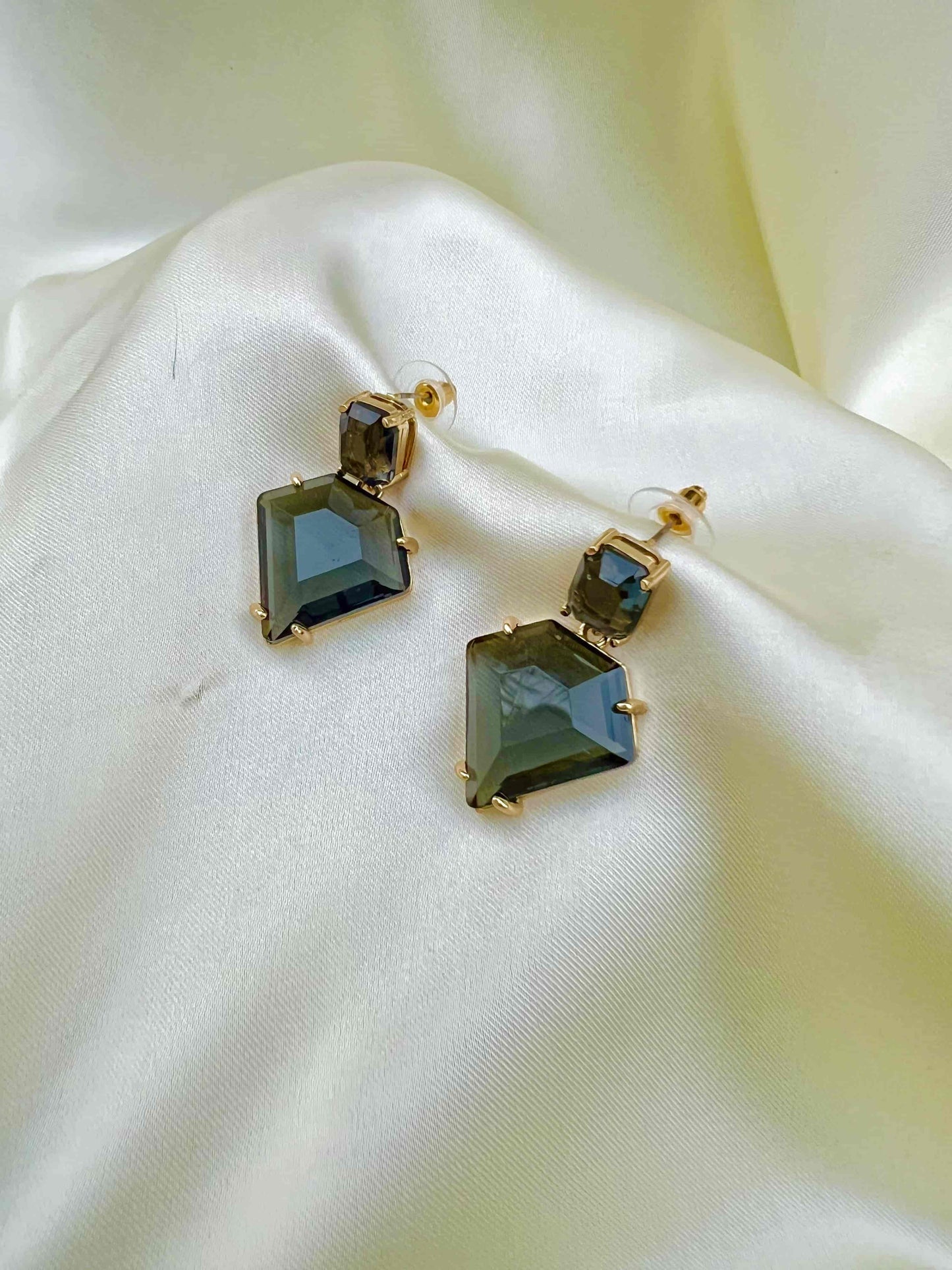 Natural Crystal Stone Earring