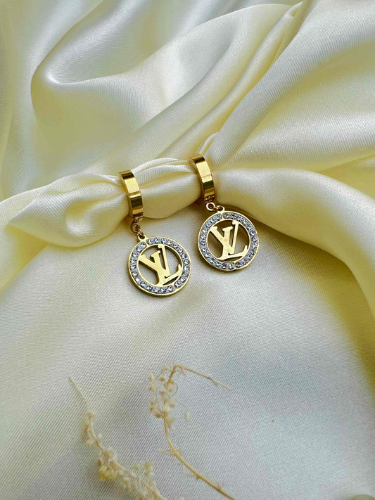 18K Gold LV Earring