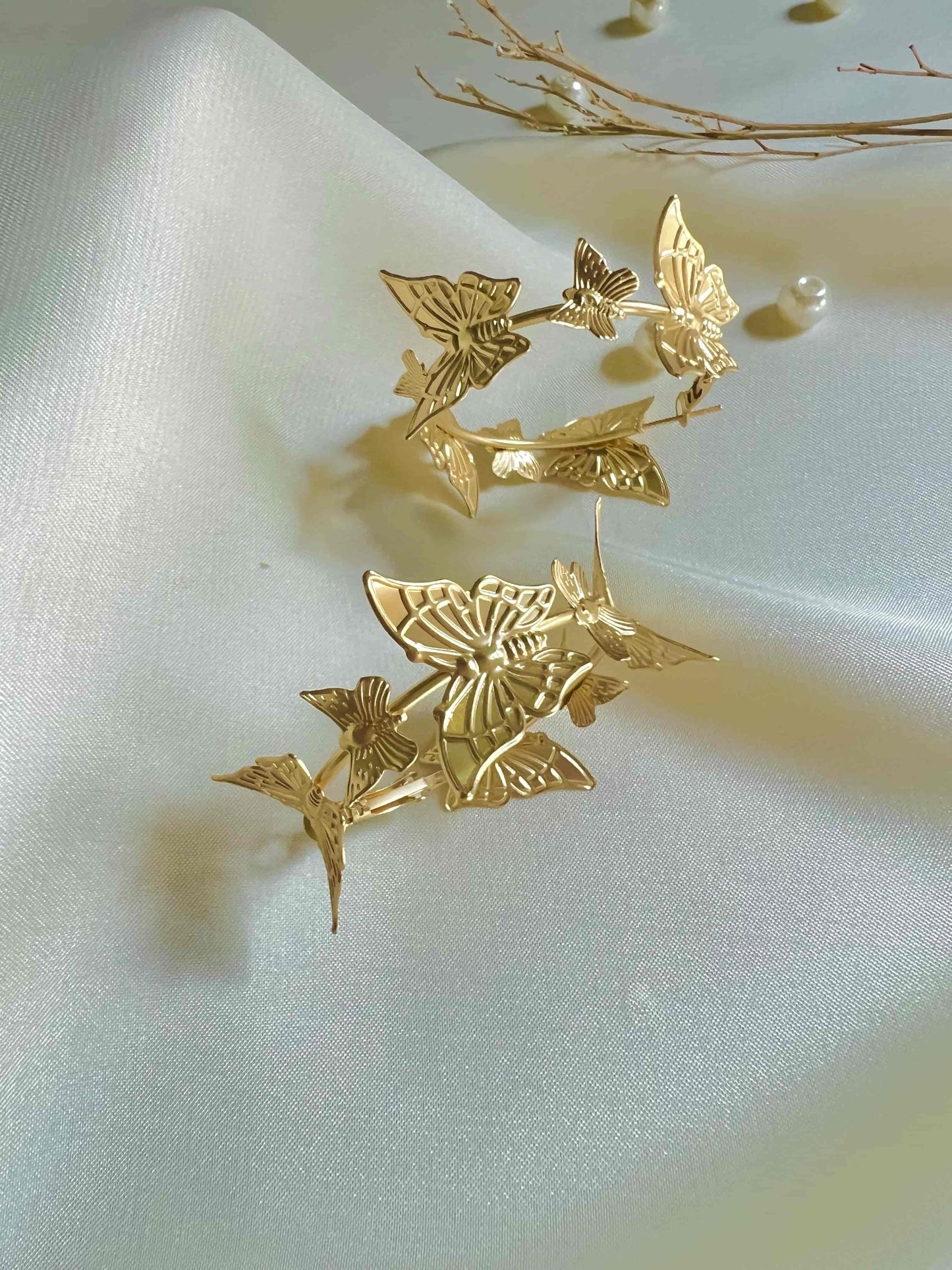 Vintage Hollow Butterfly Earring