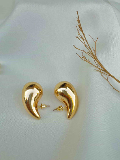 Tear Drop Gold EarStud