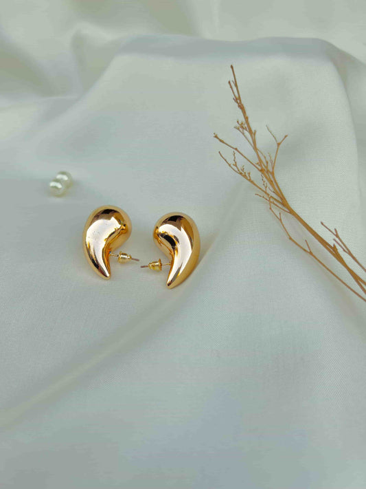 Tear Drop Gold EarStud