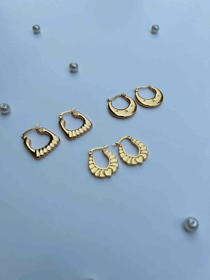 Luxury Vintage Chunky Hoops