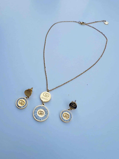 Trendy Stainless Steel Locket Set