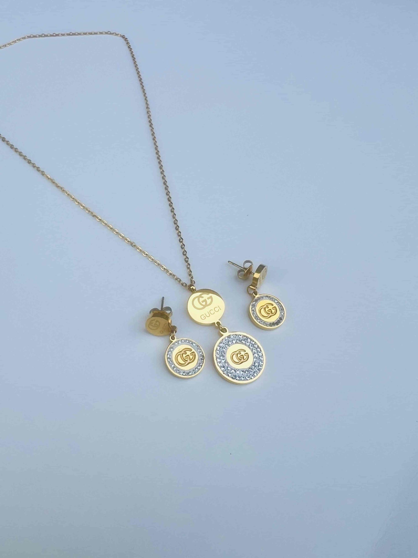 Trendy Stainless Steel Locket Set