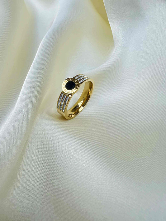 Black Roman Zircon Rings