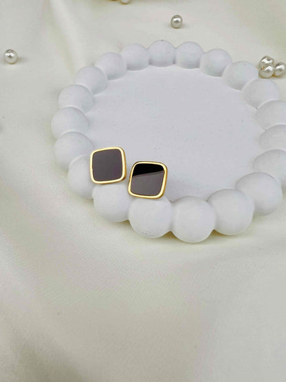 Square Enamel Earstud