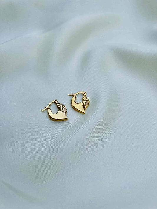 Trendy Gold Brass Earring