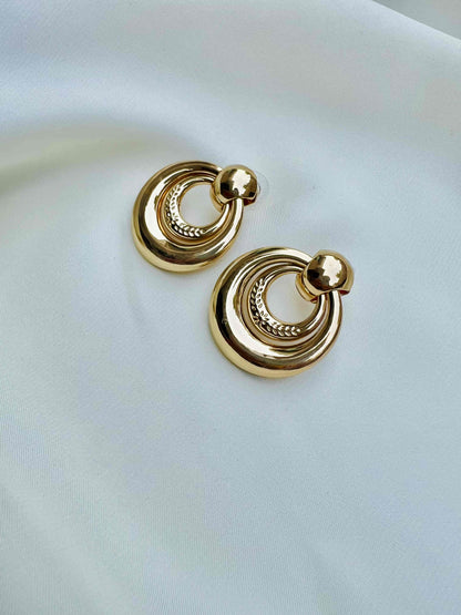 Vintage Gold Plated Earring