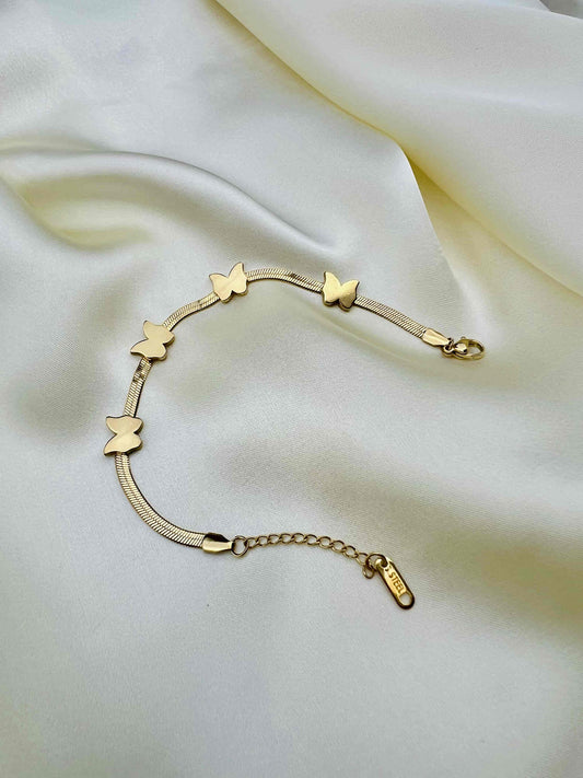 Butterfly Snake Chain Bracelet