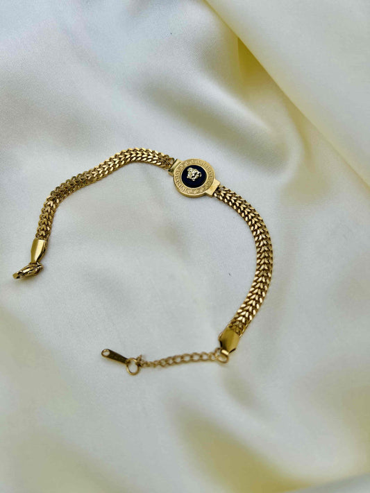 Lion Head Snake Chain Bracelet