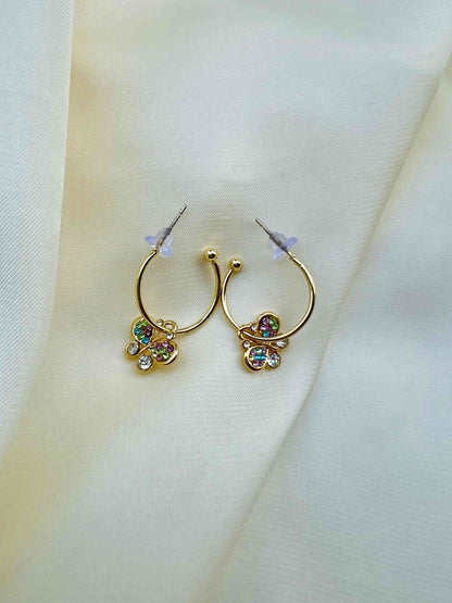 Gold Butterfly Earring