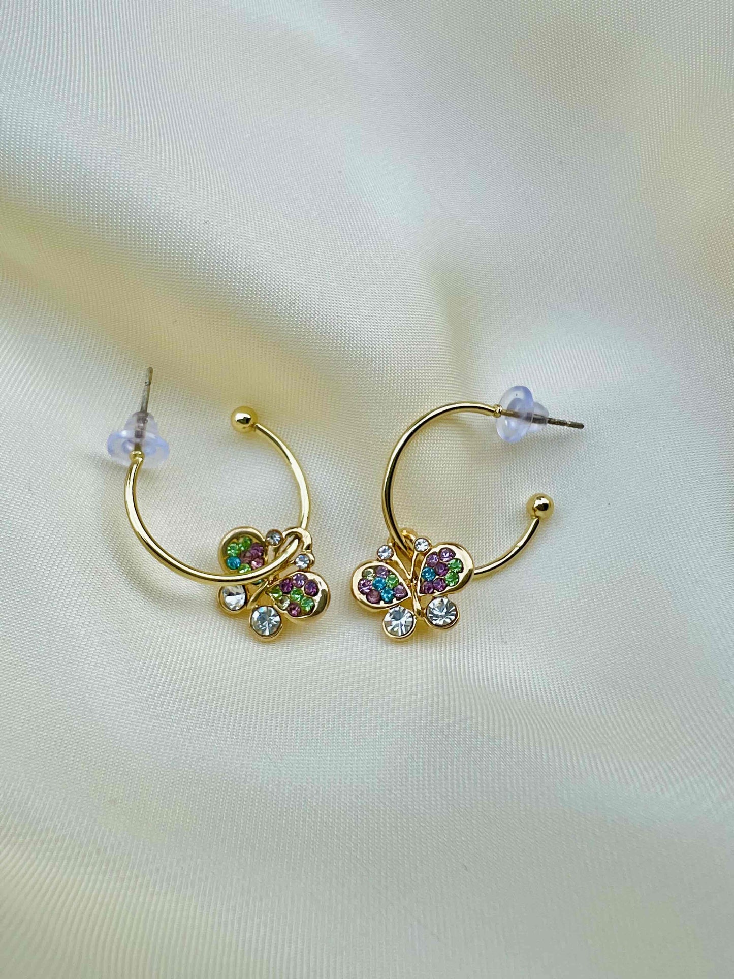 Gold Butterfly Earring