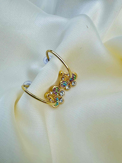 Gold Butterfly Earring