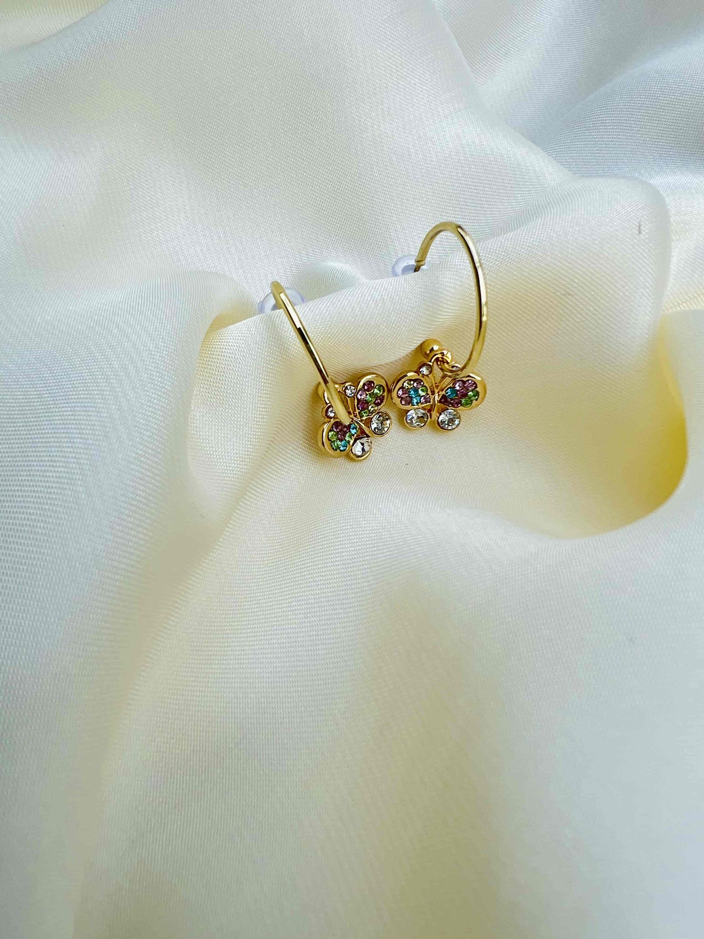 Gold Butterfly Earring