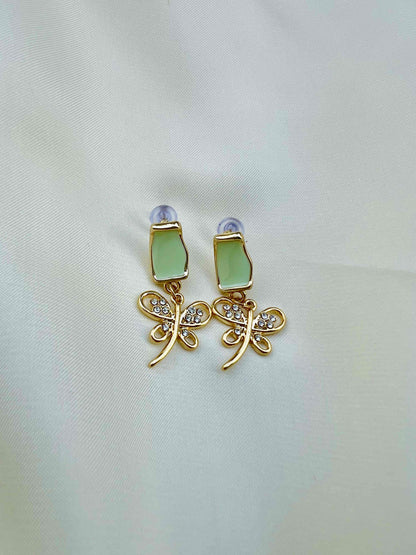 Crystal Zircon Butterfly Earring