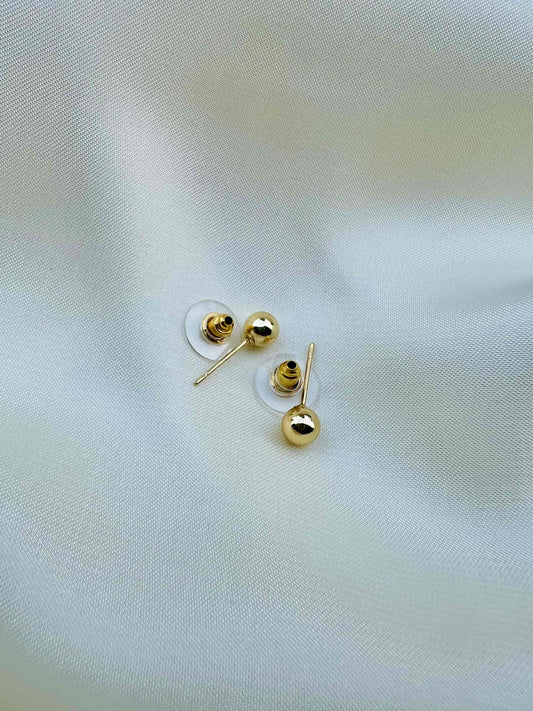 Gold Plated Ball EarStud