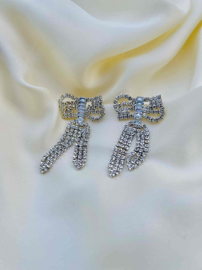 Imported Bow Zircon Earring