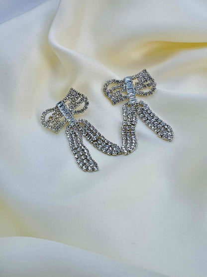 Imported Bow Zircon Earring