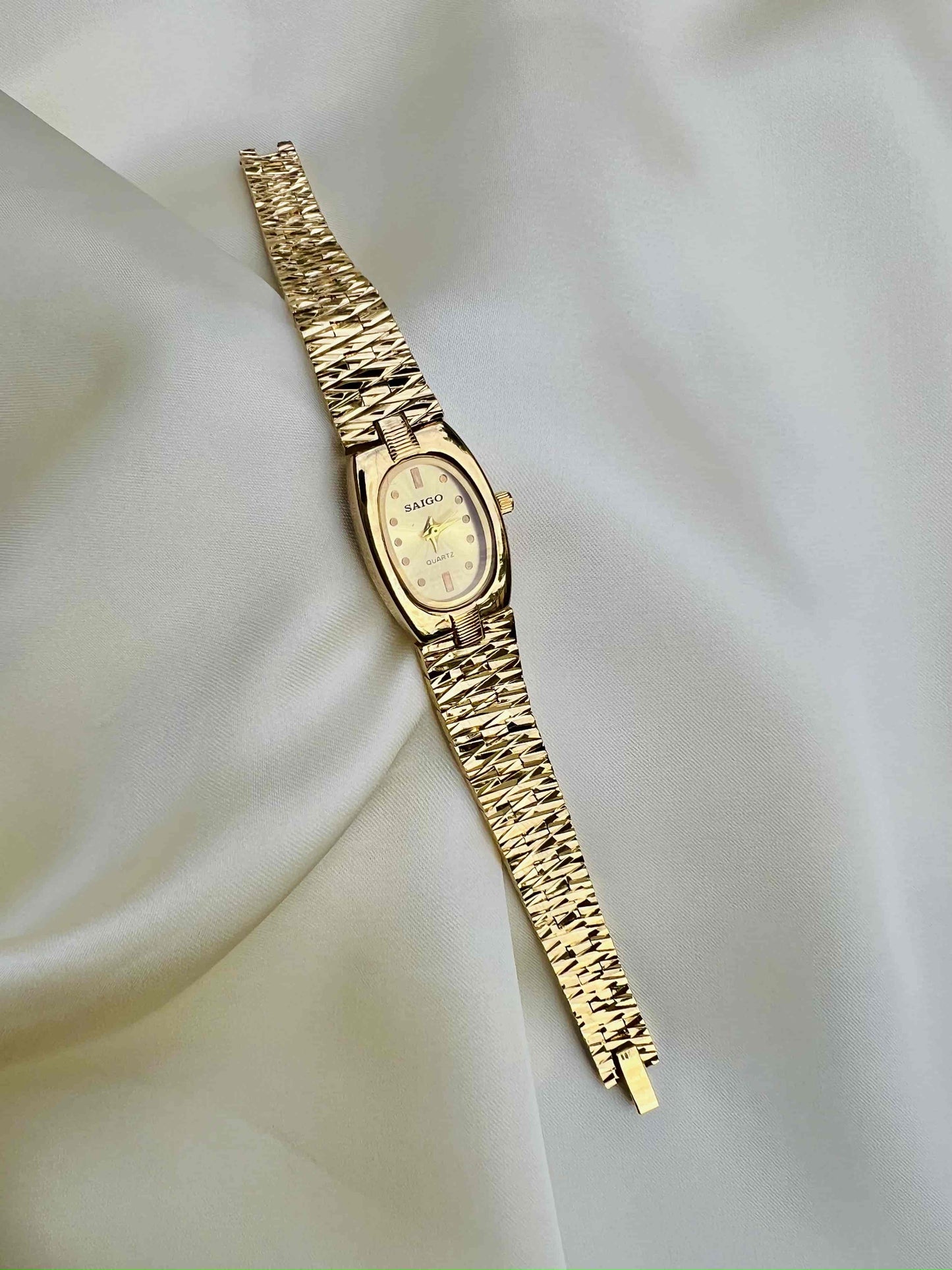 Trendy Gold Plated Watch