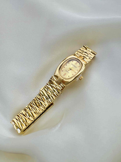 Trendy Gold Plated Watch