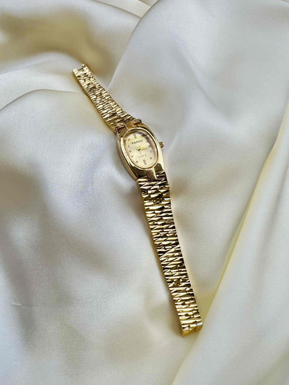 Trendy Gold Plated Watch