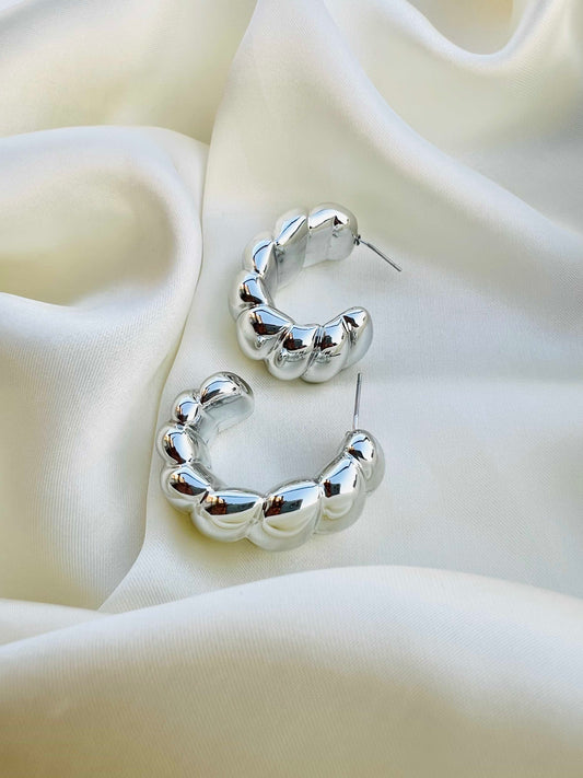 Twist Bubble Ear Hoops