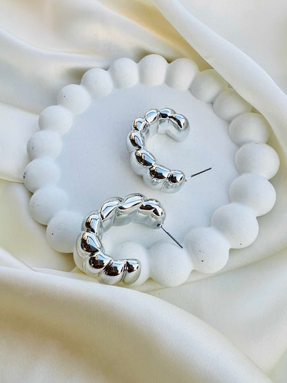 Twist Bubble Ear Hoops