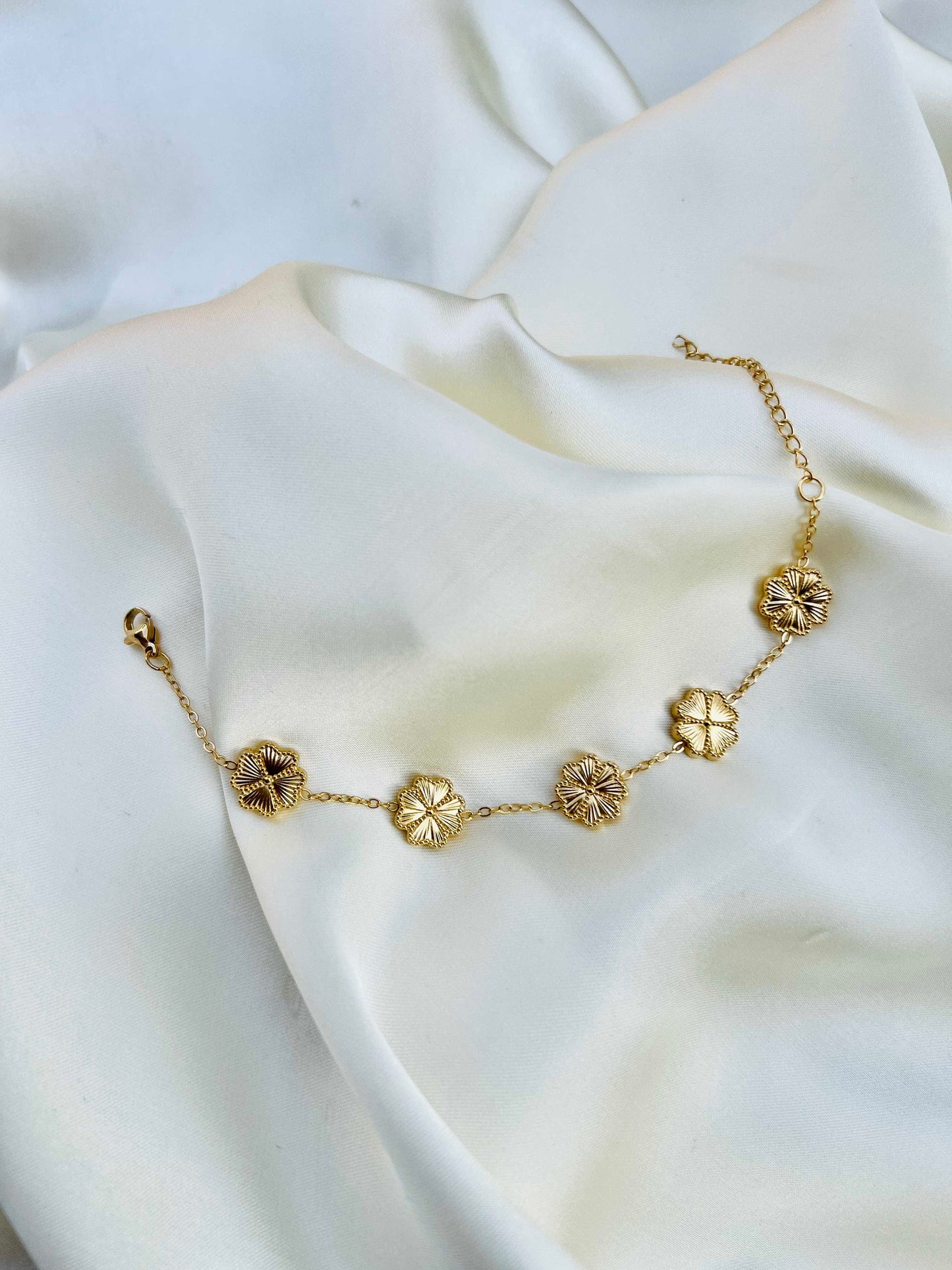 Floral Gold Bracelet