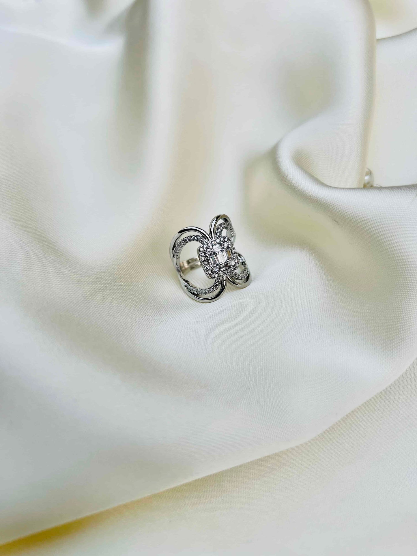 White Zircon Rings