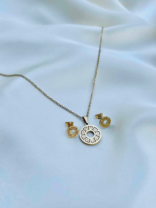 Luxury Geometric Locket Set